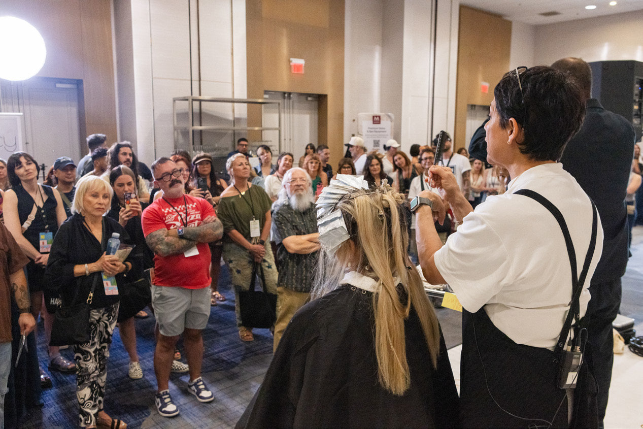 Hairbrained education session with a live professional audience